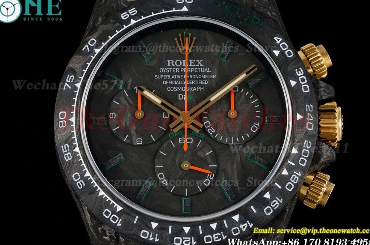 Black NY Daytona Diw Carbon Black 40mm DD4130 N6F 0410